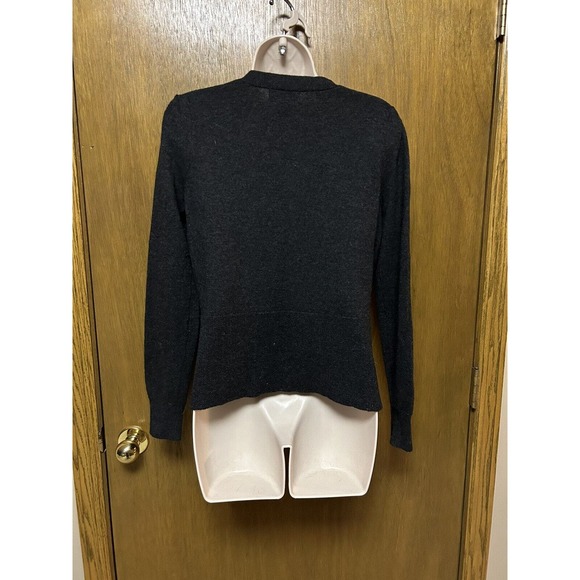 Fenn Wright Manson size M women's 100% Merino Wool Cardigan Sweater GRAY Y22 - Picture 3 of 7